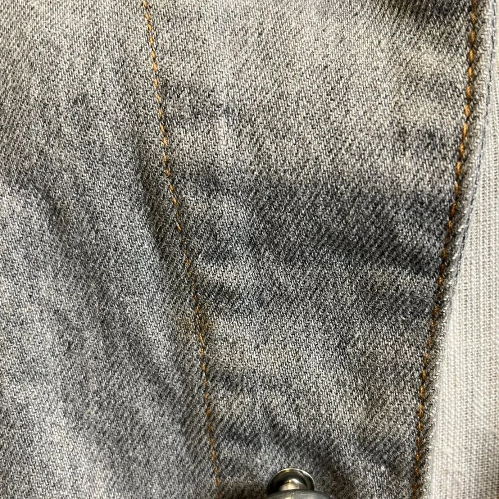 ARMANI JEANS BUCKLE DENIM FIELD JACKET - Picture 4 of 16